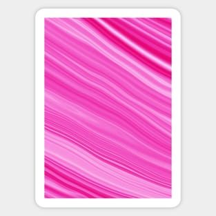 Pink and White Liquid Marble Design Sticker